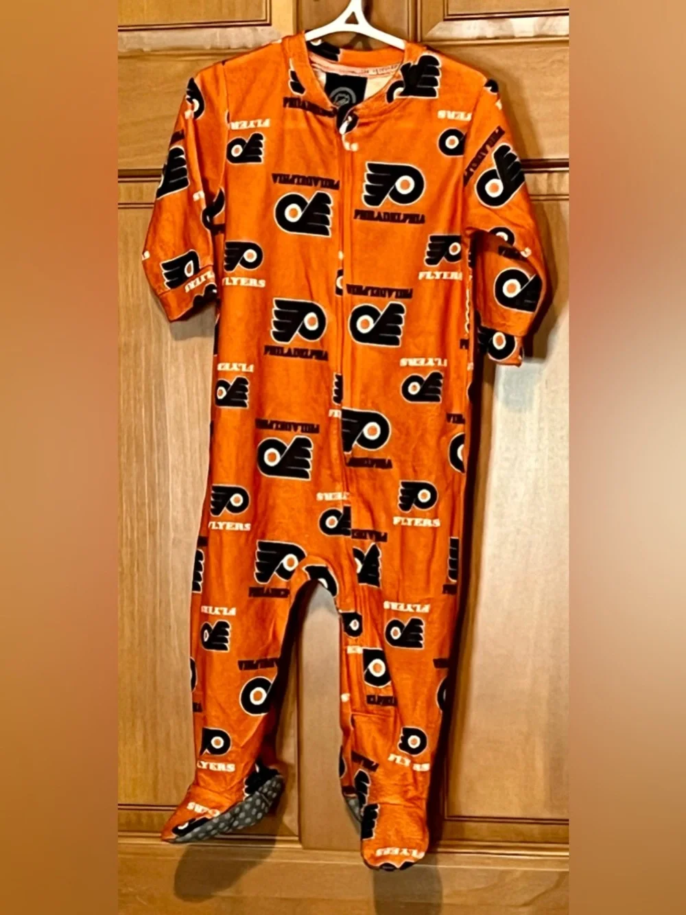 NHL Philadelphia Flyers Orange Kids One-Piece Footie
